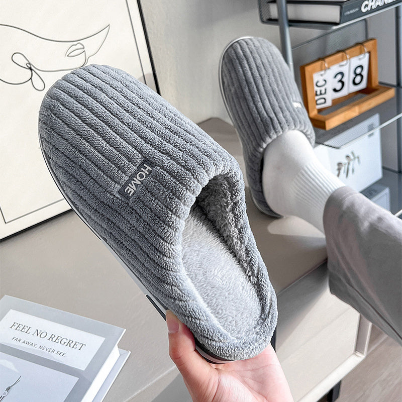 Winter Cotton Slippers Soft Warm Indoor Non Slip Comfort Footwear
