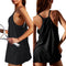 Casual Sleeveless Mini Dress With Built-In Shorts For Summer