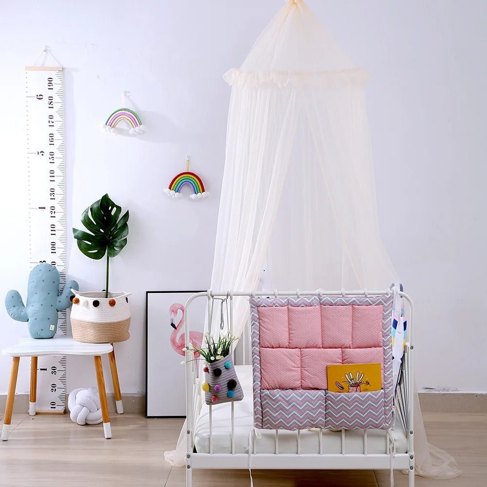 Baby Bed Hanging Organizer With Multiple Pockets For Toys Storage