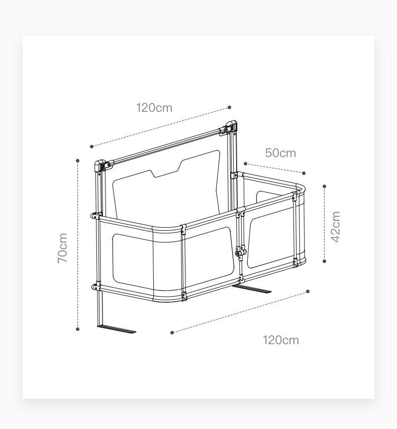 Baby Bed Rail Portable 3 In 1 Guardrail For Cribs 0 To 36 Months