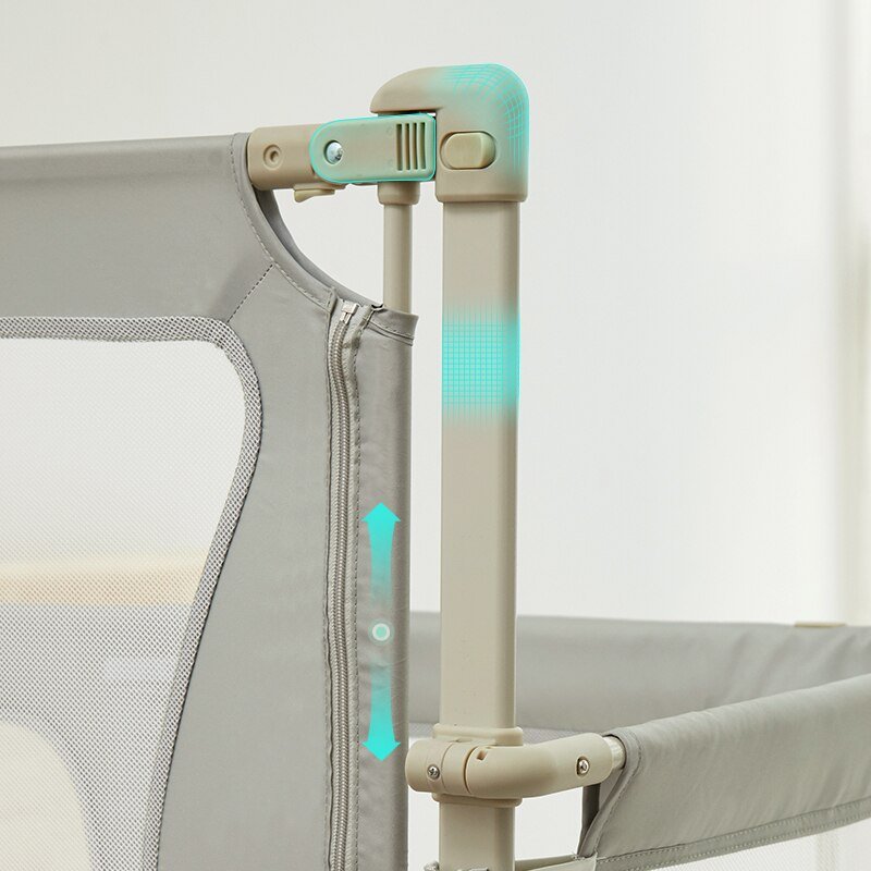 Baby Bed Rail Portable 3 In 1 Guardrail For Cribs 0 To 36 Months