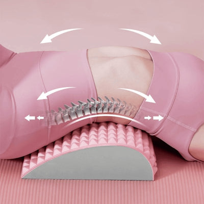 Back Stretcher Pillow For Lumbar Support And Pain Relief Therapy