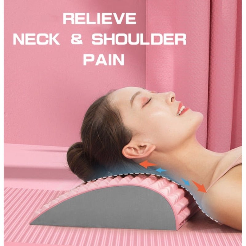 Back Stretcher Pillow For Lumbar Support And Pain Relief Therapy