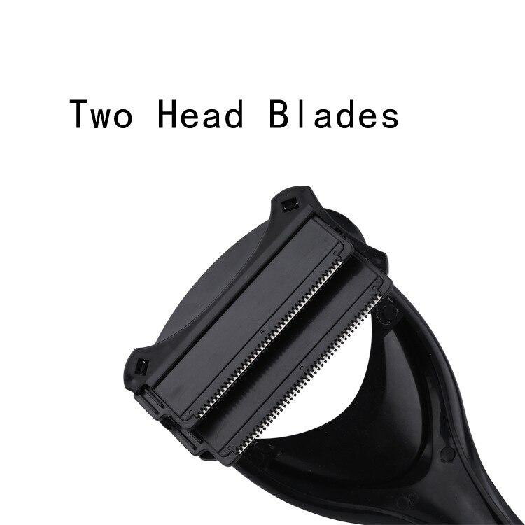 Men's Back Shaver With Two Blade Heads And Retractable Handle
