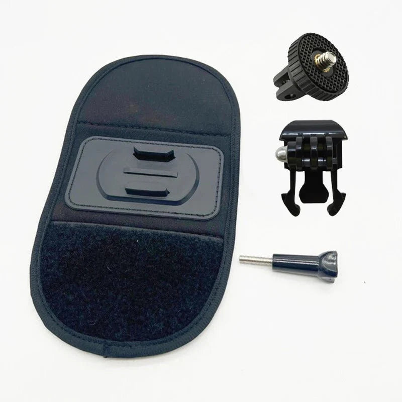 Backpack Strap Mount Adjustable 360 Degree Rotating Action Camera Holder