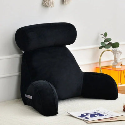 Backrest Pillow With Arms Adjustable Headrest Neck Support Cushion