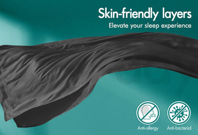 Bamboo Mattress Topper Charcoal Infused Soft Cooling Comfort Layer