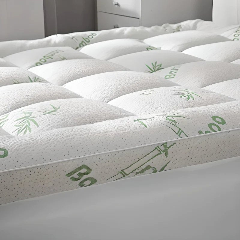 Bamboo Mattress Topper Soft Cooling Comfort And Support Layer