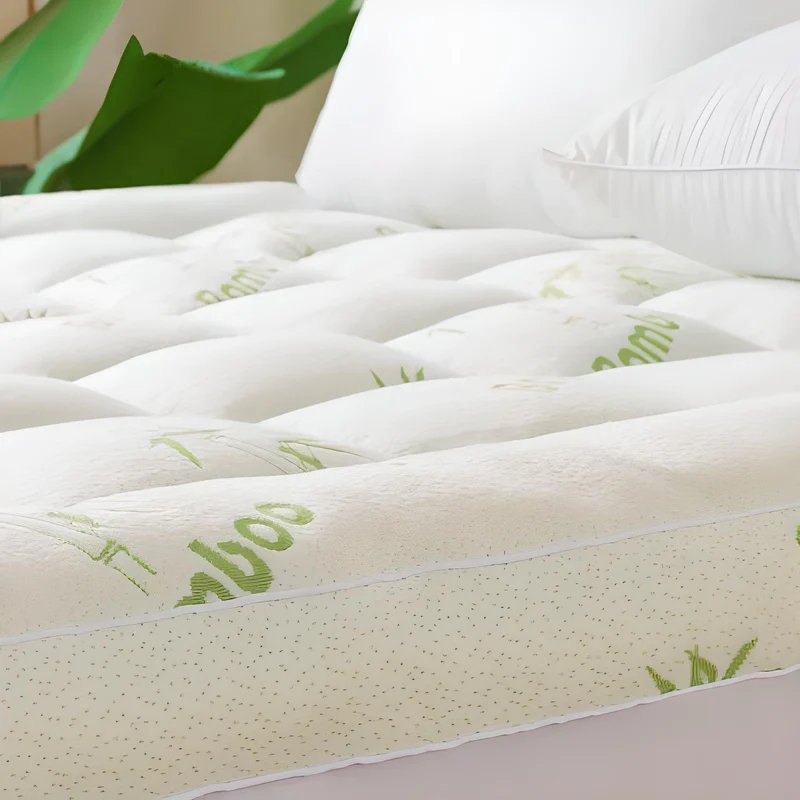 Bamboo Mattress Topper Soft Cooling Comfort And Support Layer