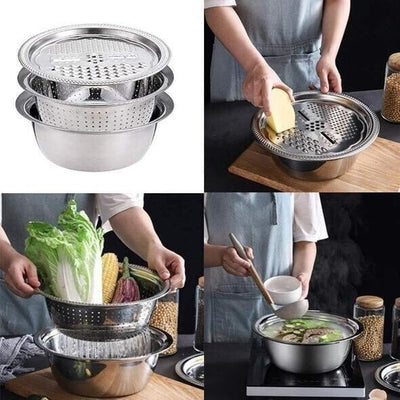 Germany Multifunctional Stainless Steel Basin For Kitchen And Outdoor Use