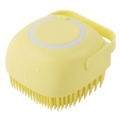 Silicone Dog Grooming Brush Bath Massage Gloves Shampoo Dispenser