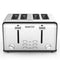 Geek Chef 4 Slice Stainless Steel Toaster Extra-Wide Slots Dual Controls