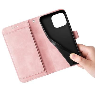 Skin Feel Flip Leather Wallet Phone Case For Protection