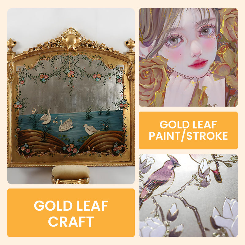 Water Based Gold Leaf Paint For Art Painting And Handcrafts