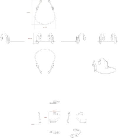 Bone Conduction Headphones Wireless Lightweight Sport Earphones
