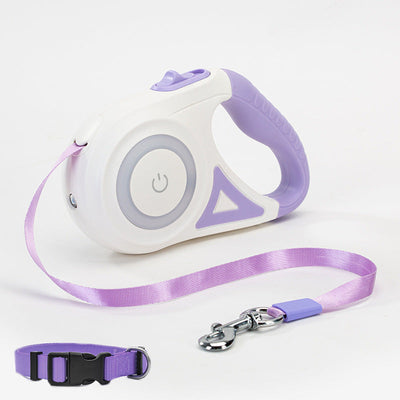 Retractable Dog Leash With Collar And Traction Rope For Small Medium Dogs