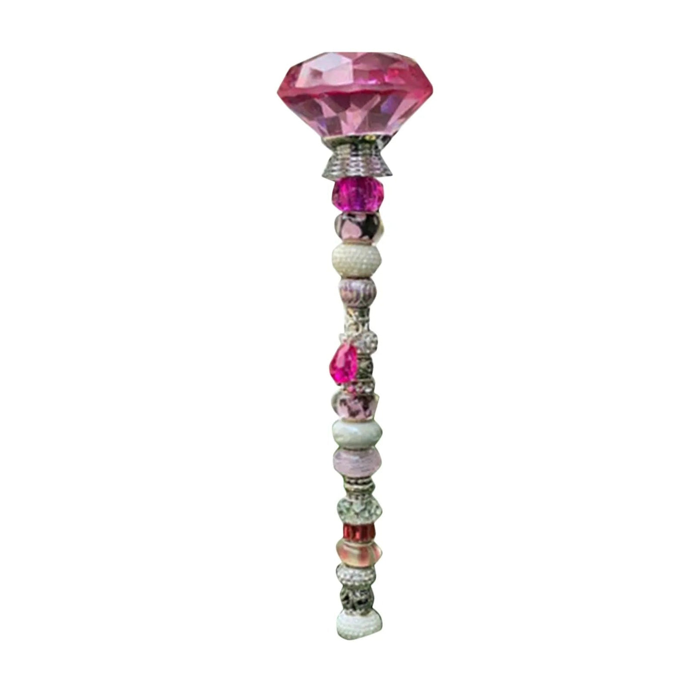 Beaded Christmas Garden Tree Stakes Decorative Outdoor Holiday Accents