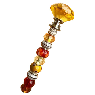 Beaded Christmas Garden Tree Stakes Decorative Outdoor Holiday Accents