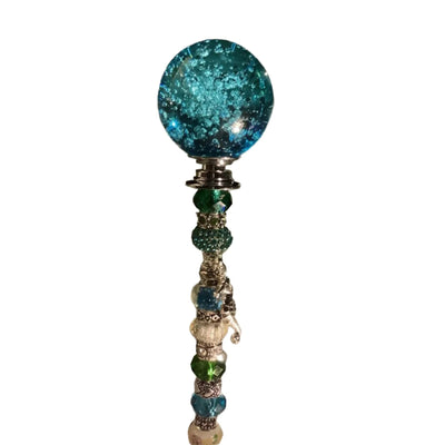 Beaded Christmas Garden Tree Stakes Decorative Outdoor Holiday Accents