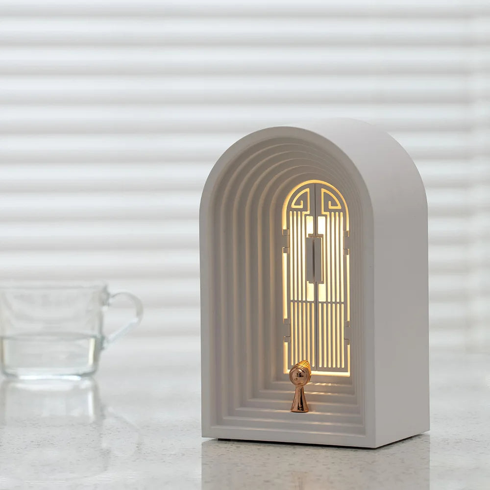 Nordic Bluetooth Speaker Night Light Cozy Door Shape Atmosphere Lamp