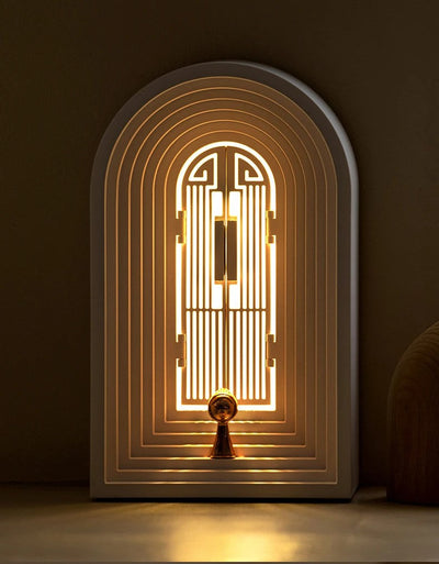 Nordic Bluetooth Speaker Night Light Cozy Door Shape Atmosphere Lamp
