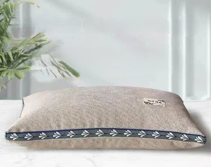 Buckwheat Hull Neck Pillow For Side And Back Sleepers Support