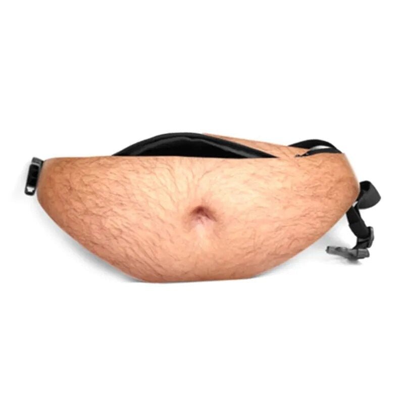 Belly Fanny Pack Waist Bag Funny Dad Bod Beer Belly Design