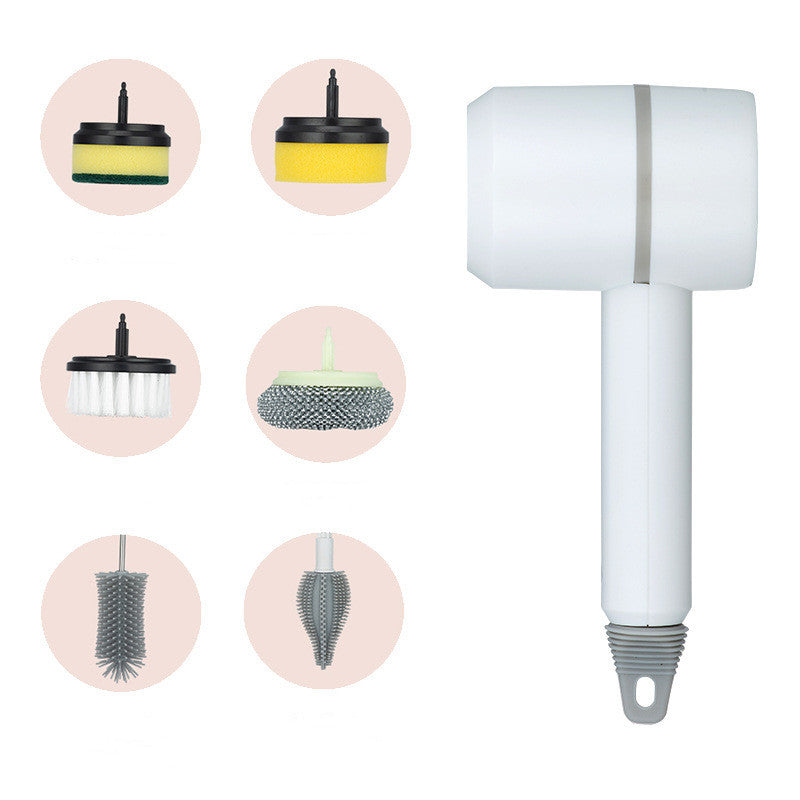 Electric Cleaning Brush Rechargeable Wireless USB For Kitchen Bathroom