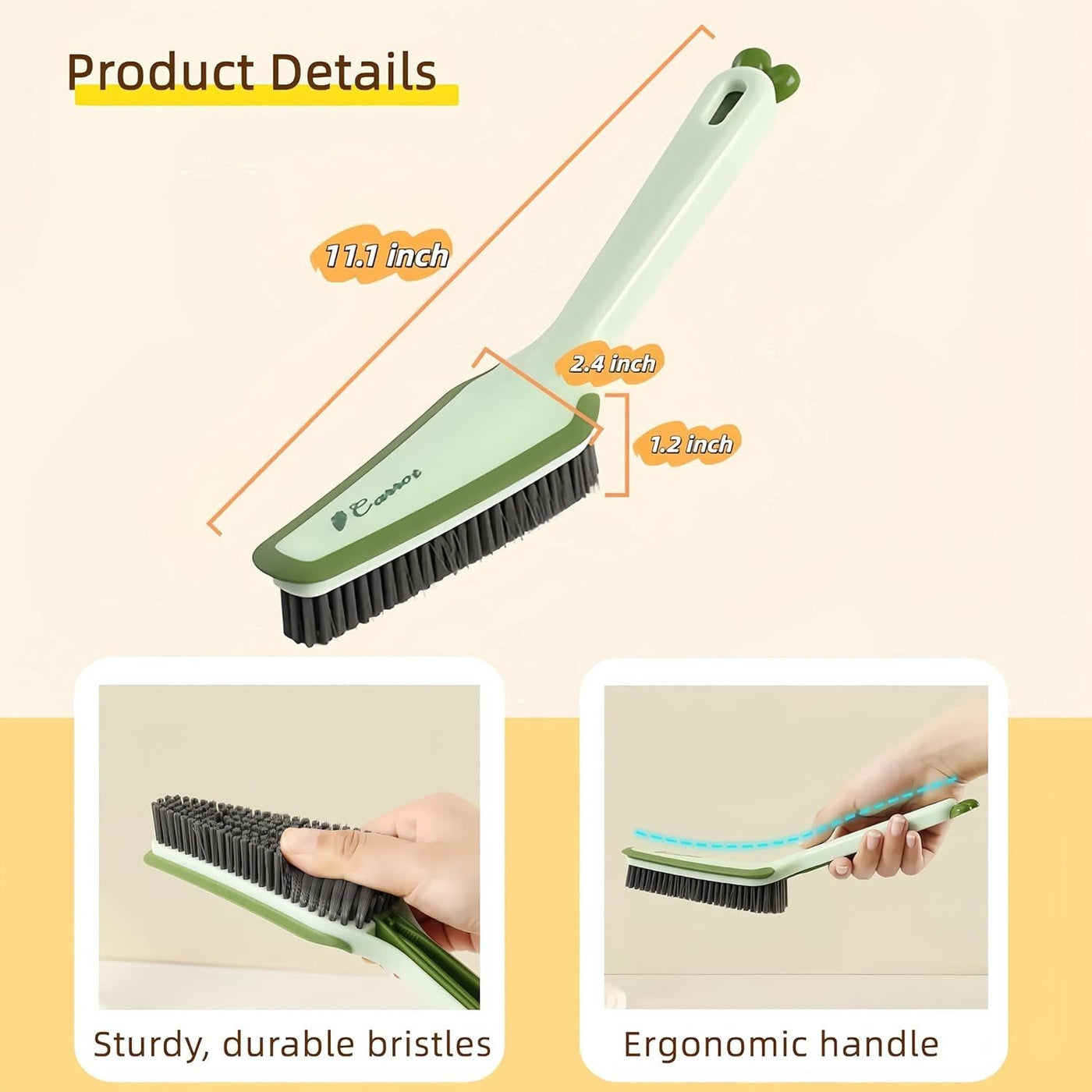 3 In 1 Pet Cleaning Brush Detachable Scrub For Kitchen Bathroom Shoes
