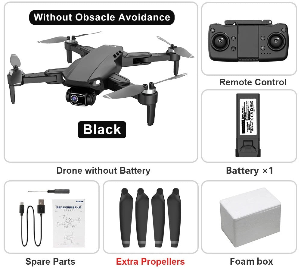 RC Drone With 8K Camera GPS 5G Dual Lens 2-Axis Gimbal
