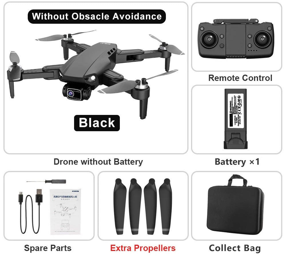RC Drone With 8K Camera GPS 5G Dual Lens 2-Axis Gimbal