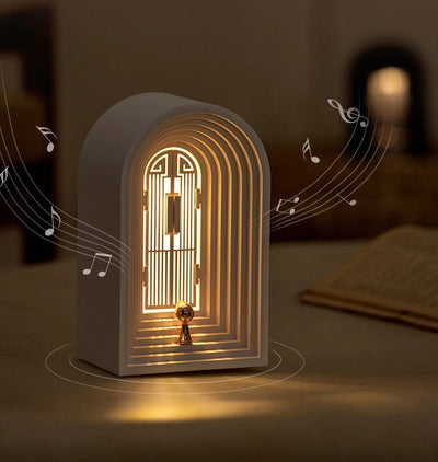Nordic Bluetooth Speaker Night Light Cozy Door Shape Atmosphere Lamp