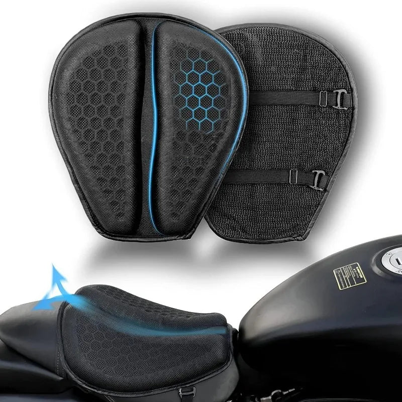 Honeycomb Gel Motorcycle Seat Cushion Comfortable Pressure Relief Pad