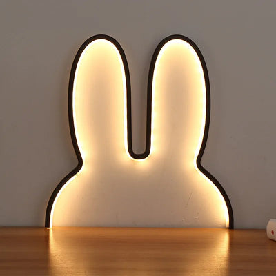 Rabbit LED Night Light USB Powered Bedside Lamp For Kids