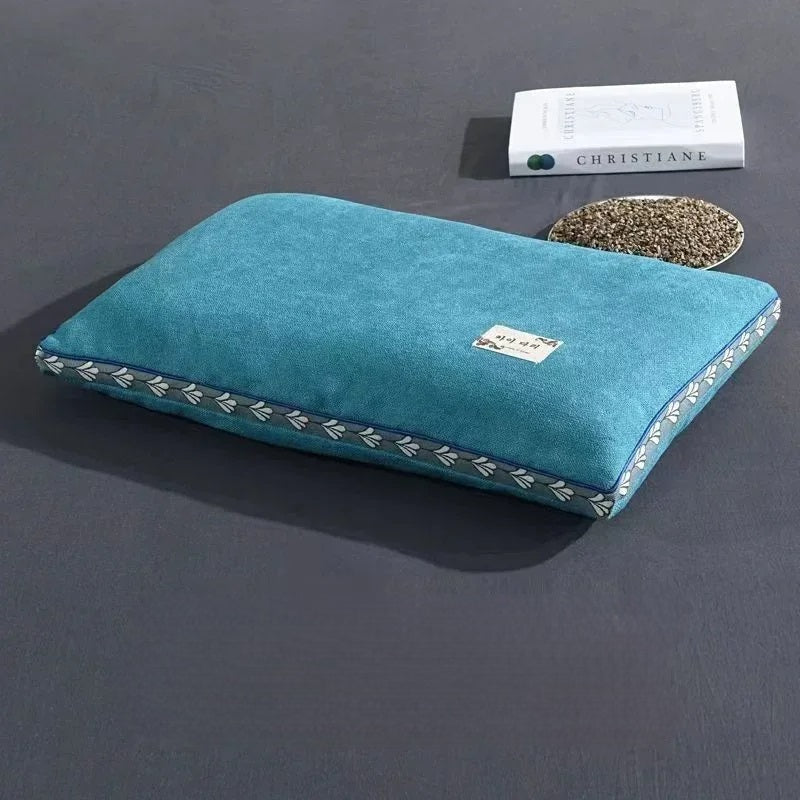 Buckwheat Hull Neck Pillow For Side And Back Sleepers Support