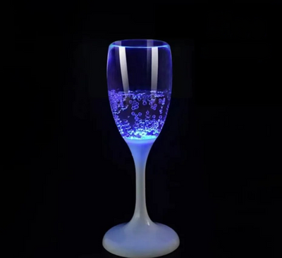 LED Flashing Party Wine Glass Multi-Color Light Up Drinkware