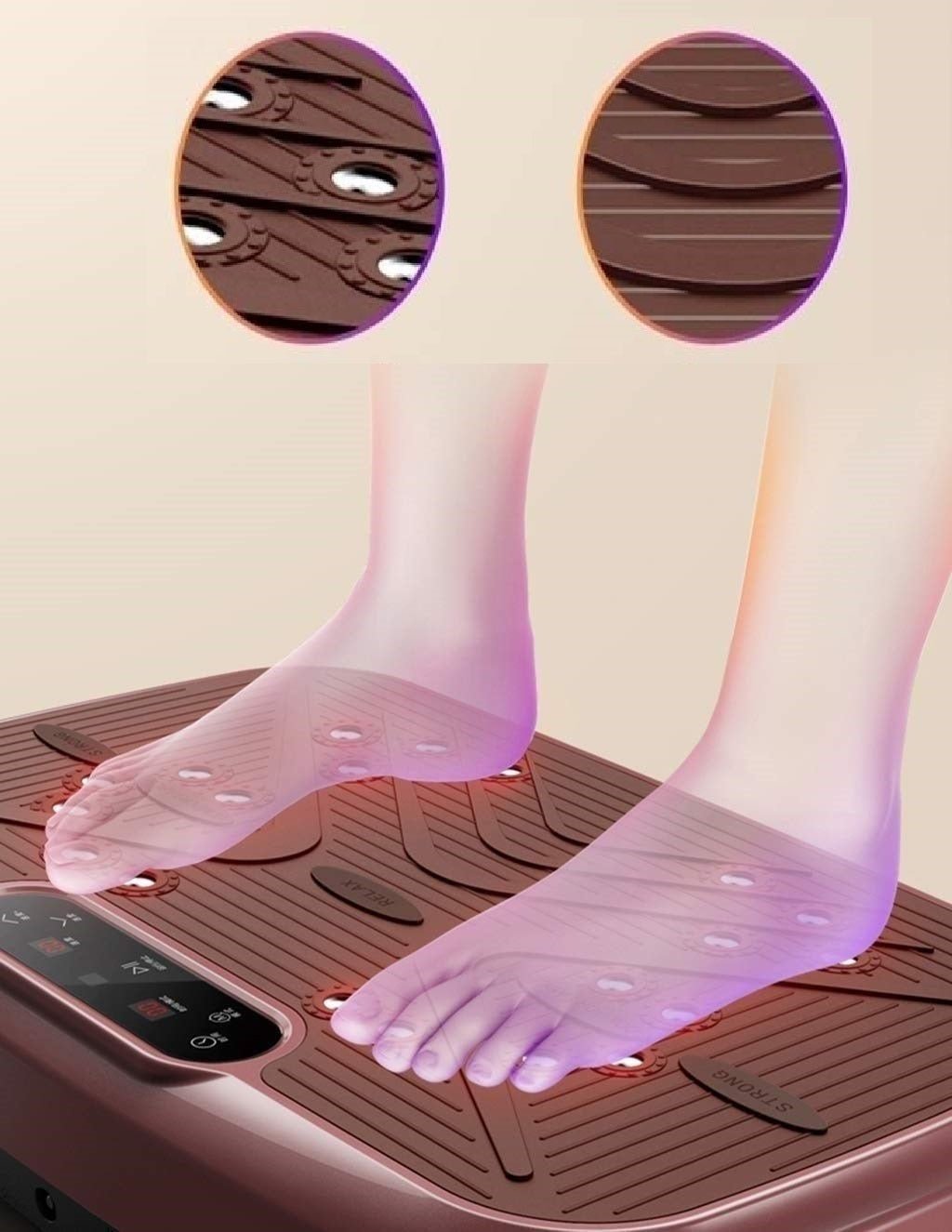 Body Shaping Vibration Plate Exercise Machine For Full Body Workout
