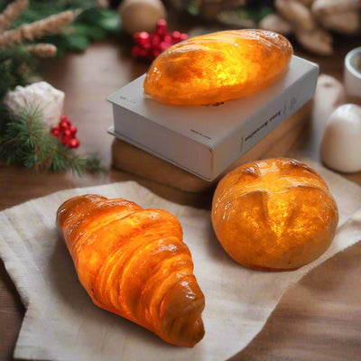 Bread Shaped LED Night Lamp Croissant And Cake Design Light
