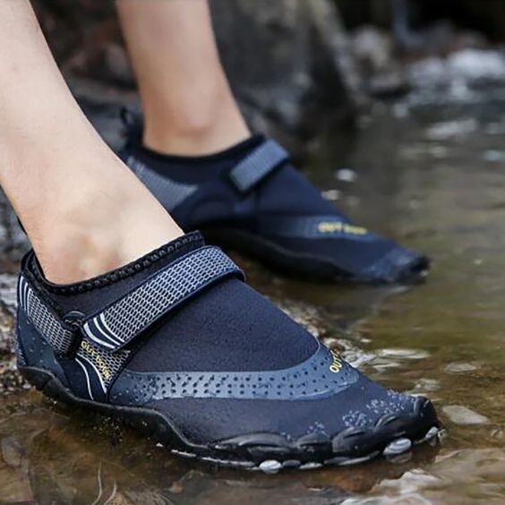 Breathable Water Shoes Unisex Aqua Slip-On With Double Buckle