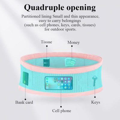 Breathable Running Waist Bag Large Capacity Sports Waist Pack For Men Women