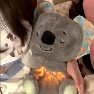 Breathing Bear Soothing Plush Otter Doll With Music And Lights