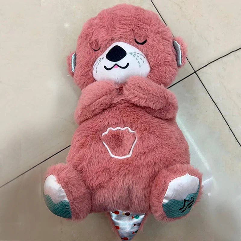 Breathing Bear Soothing Plush Otter Doll With Music And Lights