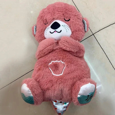 Breathing Bear Soothing Plush Otter Doll With Music And Lights