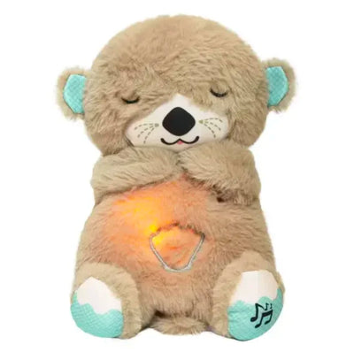 Breathing Bear Soothing Plush Otter Doll With Music And Lights