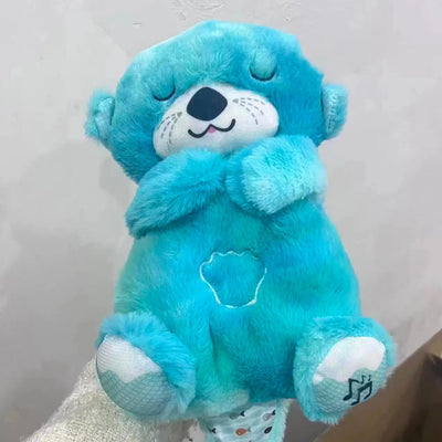 Breathing Bear Soothing Plush Otter Doll With Music And Lights