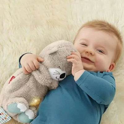 Breathing Bear Soothing Plush Otter Doll With Music And Lights