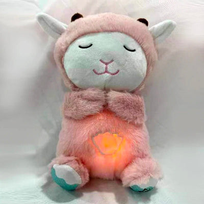 Breathing Bear Soothing Plush Otter Doll With Music And Lights
