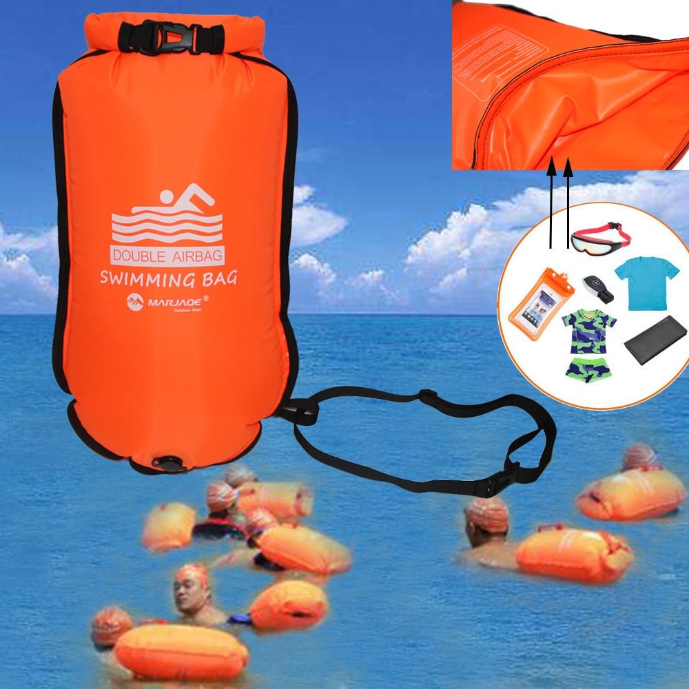 Buoy Bag Safety Swimming Float And Drybag For Water Sports Enthusiasts