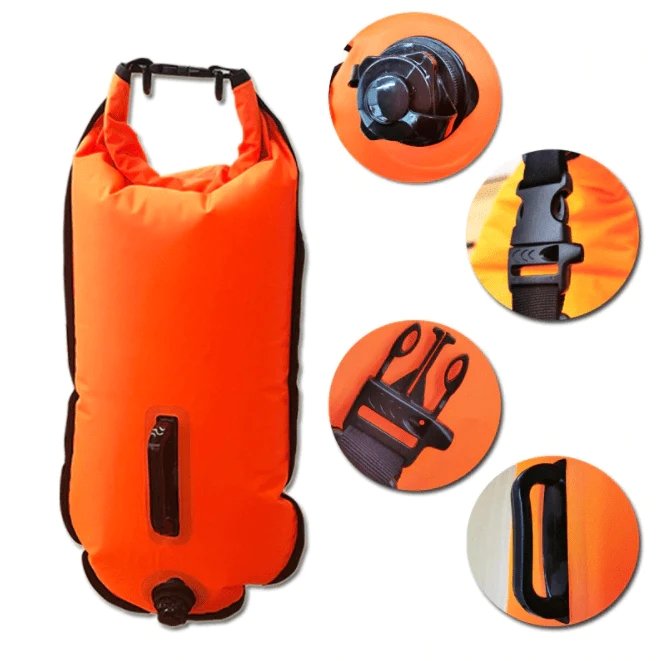 Buoy Bag Safety Swimming Float And Drybag For Water Sports Enthusiasts