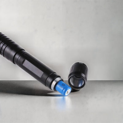 Burning Blue Tactical Laser Torch Powerful Military Grade Flashlight